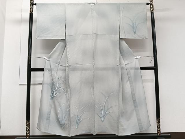 平和屋着物*夏物 訪問着 絽 駒刺繍 草文 正絹 逸品 CABL6845xi