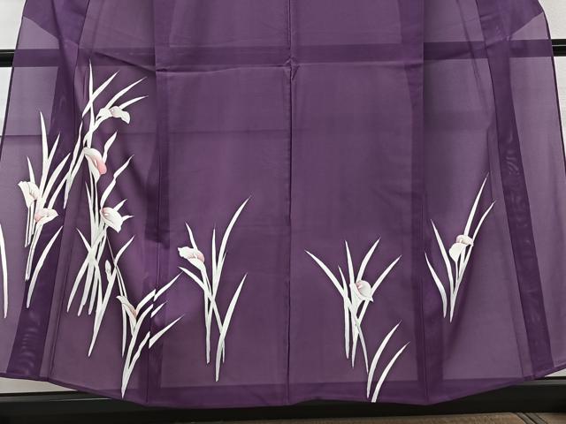 平和屋着物*夏物 訪問着 絽 草花文 銀彩 正絹 逸品 未使用 CABL6846xi