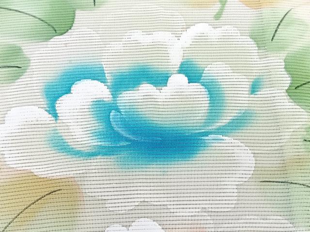 平和屋着物*夏物 訪問着 絽 手描き 枝草花文 正絹 逸品 未使用 CABL6847xi