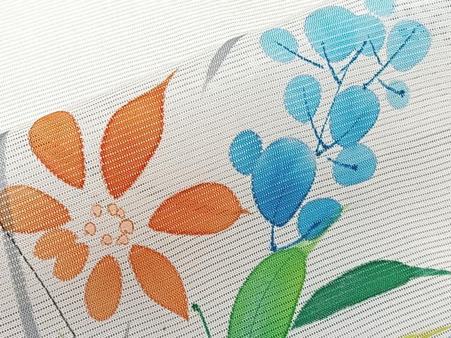 平和屋着物*夏物 訪問着 絽 手描き 草花文 正絹 逸品 未使用 CABL6862xi