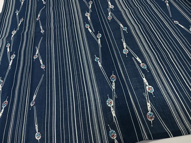 平和屋着物*夏物 小紋 紗 簪 洗える着物 CABL6885xi