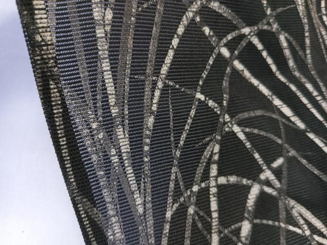 平和屋着物*夏物 訪問着 絽 ろうけつ染め 草文 黒地 正絹 逸品 CABL6912xi