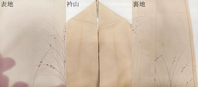 平和屋着物*夏物 訪問着 絽 草シルエット 正絹 逸品 CABL6928xi