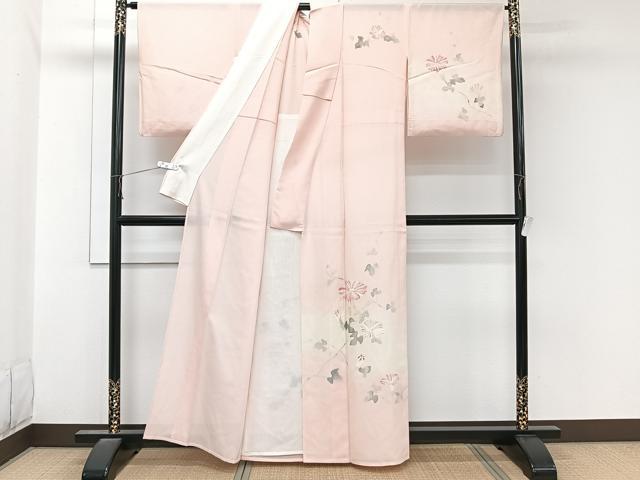 平和屋着物*夏物 訪問着 絽 手描き 朝顔 正絹 逸品 CABL6931xi