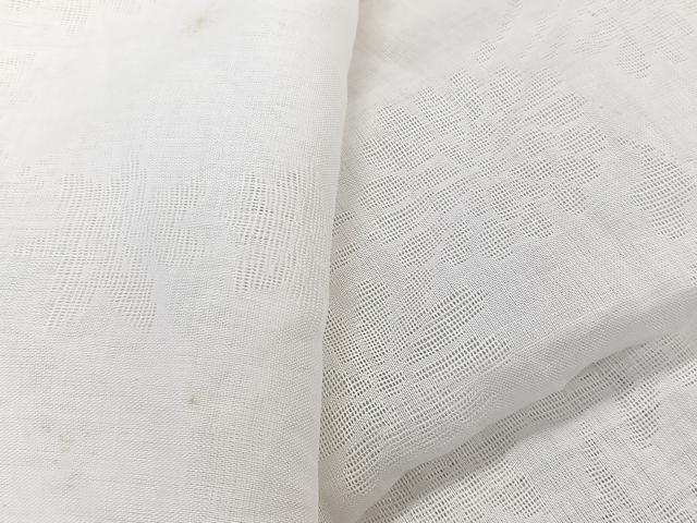 平和屋着物*夏物 長襦袢 流水花紋紗 乳白色 麻 逸品 CABL6932xi
