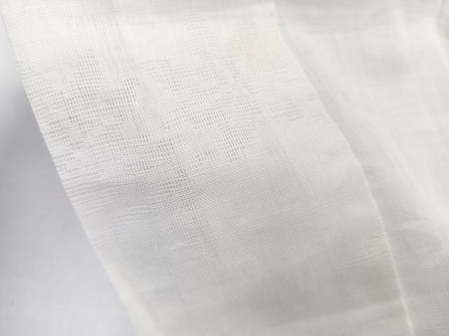 平和屋着物*夏物 長襦袢 流水花紋紗 乳白色 麻 逸品 CABL6932xi