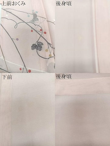 平和屋着物*夏物 訪問着 絽 流水蔦の葉文 正絹 逸品 CABL6934xi