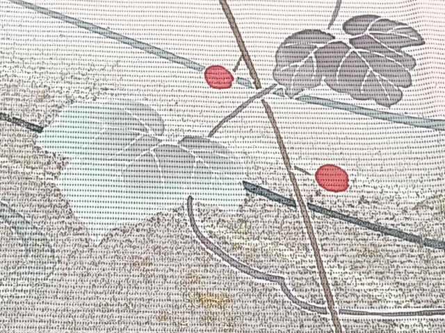 平和屋着物*夏物 訪問着 絽 流水蔦の葉文 正絹 逸品 CABL6934xi