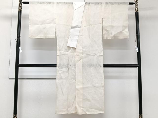 平和屋着物*夏物 長襦袢 草花紋紗 生成り色 麻 逸品 CABL6937xi