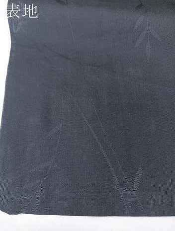 平和屋着物*夏物 色無地 紗 枝葉文 紫黒色 正絹 逸品 CABL6953xi