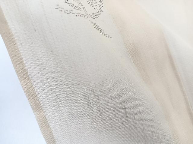 平和屋着物*夏物 夏結城 紗紬 100亀甲 飛び亀甲 花唐草文 正絹 逸品 CABL6962xi
