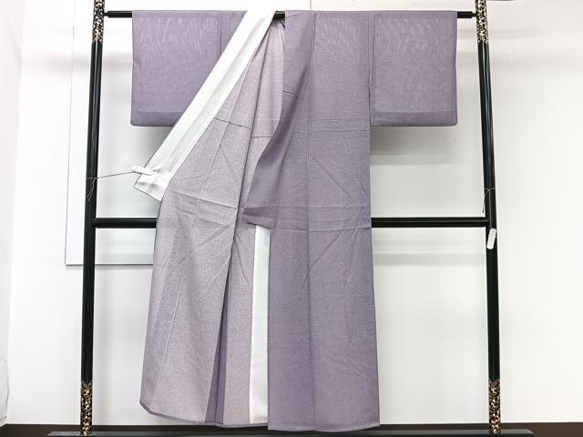 平和屋着物*夏物 江戸小紋 絽 両袖染め 鮫小紋柄 正絹 逸品 CABL6970xi