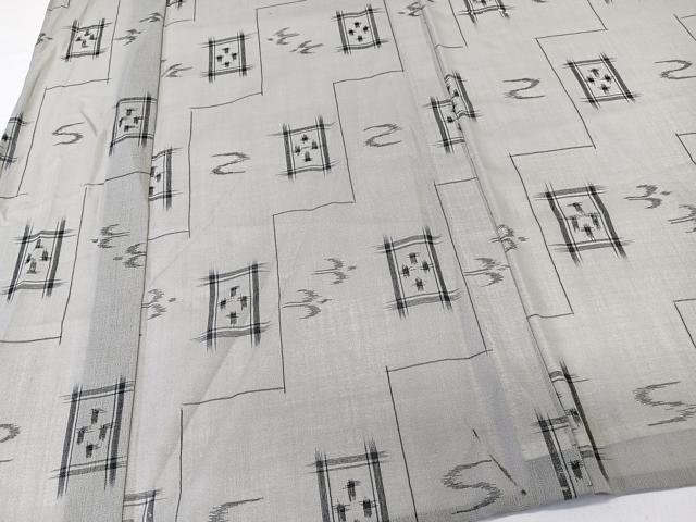 平和屋着物*夏物 小紋 紗 琉球絣文様 CABL6971xi