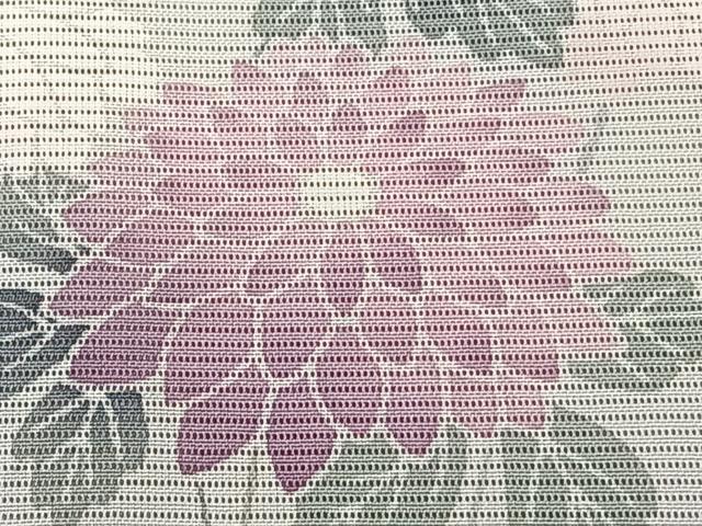 平和屋着物*夏物 訪問着 絽 友禅 草花文 暈し染め 正絹 逸品 CABL6975xi