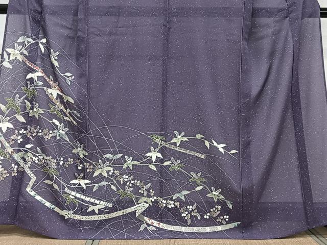 平和屋着物*夏物 訪問着 絽 友禅 枝草花文 笛 そごう扱い 正絹 逸品 CABL6987xi