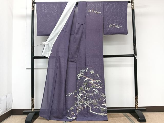 平和屋着物*夏物 訪問着 絽 友禅 枝草花文 笛 そごう扱い 正絹 逸品 CABL6987xi