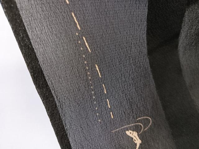 平和屋着物*夏物 小紋 紗 流水魚 正絹 逸品 CABL6995xi