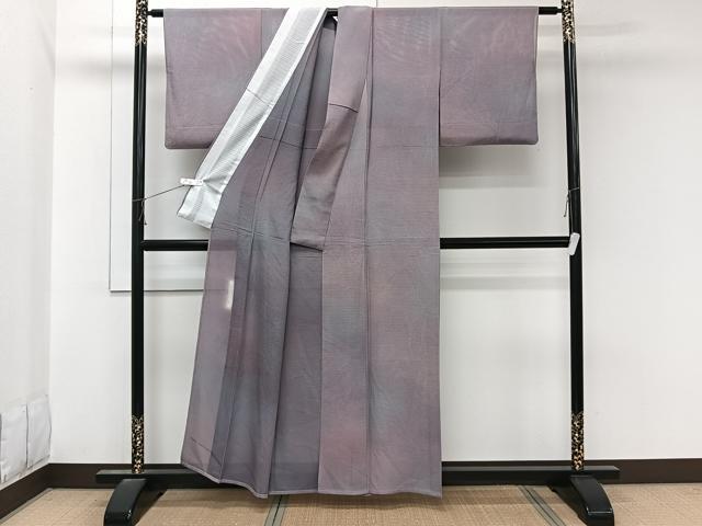 平和屋着物*染色作家 斉藤三才 夏物 小紋 絽縮緬 暈し染め 正絹 逸品 CABL6999xi