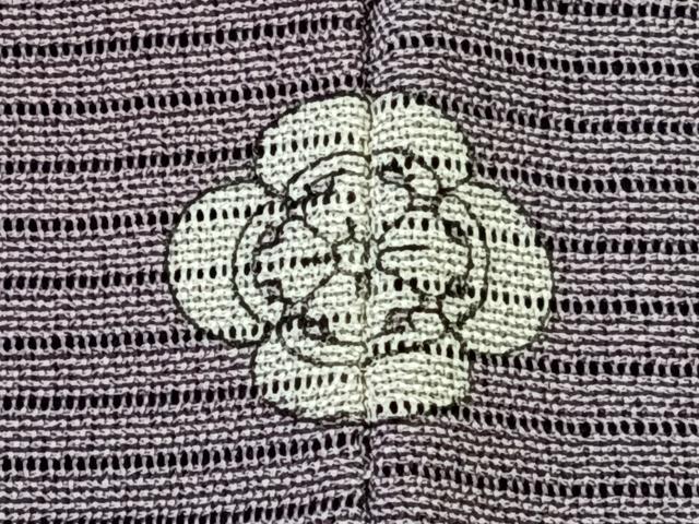 平和屋着物*染色作家 斉藤三才 夏物 小紋 絽縮緬 暈し染め 正絹 逸品 CABL6999xi