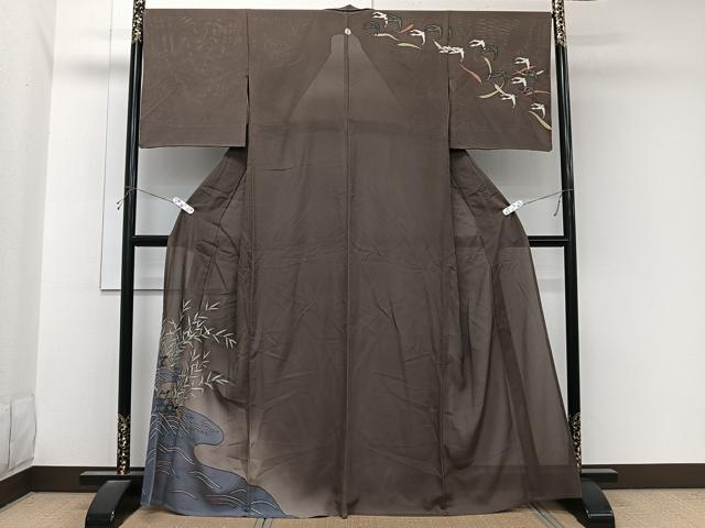平和屋着物*夏物 訪問着 絽 籬飛鳥文 正絹 逸品 CABL7000xi