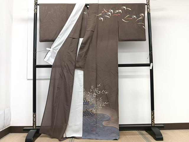 平和屋着物*夏物 訪問着 絽 籬飛鳥文 正絹 逸品 CABL7000xi