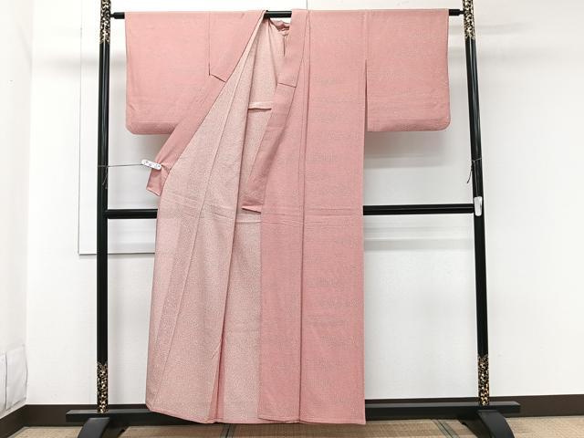 平和屋着物*夏物 小紋 絽縮緬 霞文 正絹 逸品 CABL7003xi