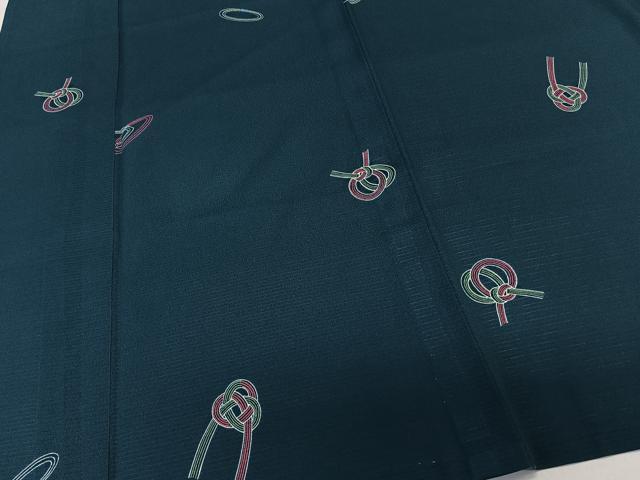 平和屋着物*夏物 小紋 絽縮緬 吉祥文 洗える着物 CABL7068xi