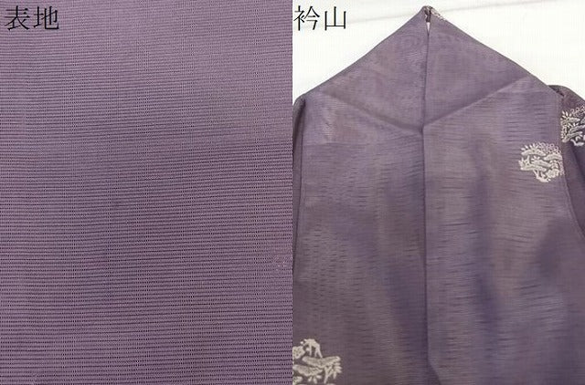 平和屋着物*夏物 小紋 絽 枝松花丸文 洗える着物 CABL7069xi