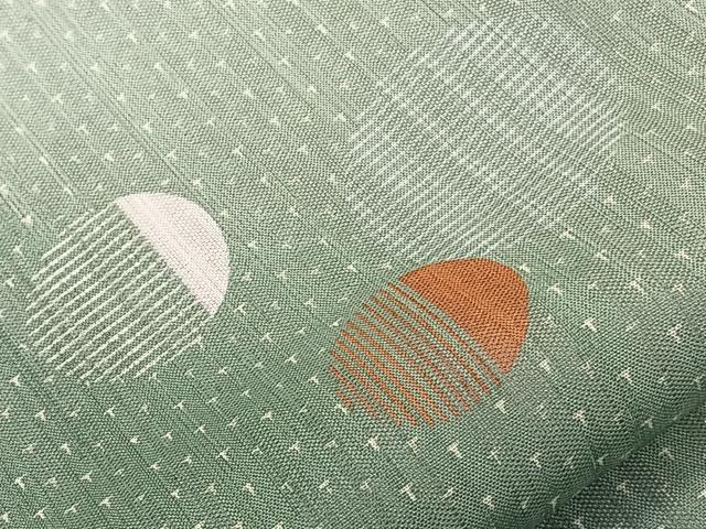 平和屋着物*夏物 小紋 紗 水玉文 洗える着物 CABL7102xi