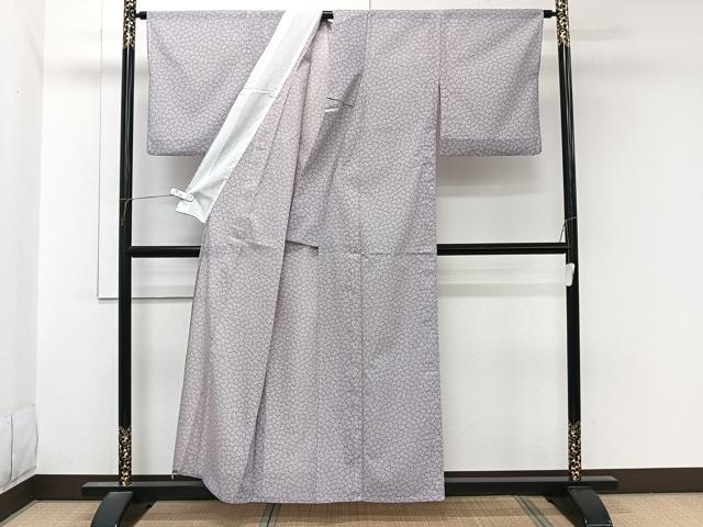 平和屋着物*夏物 小紋 絽 花尽し 洗える着物 CABL7181xi
