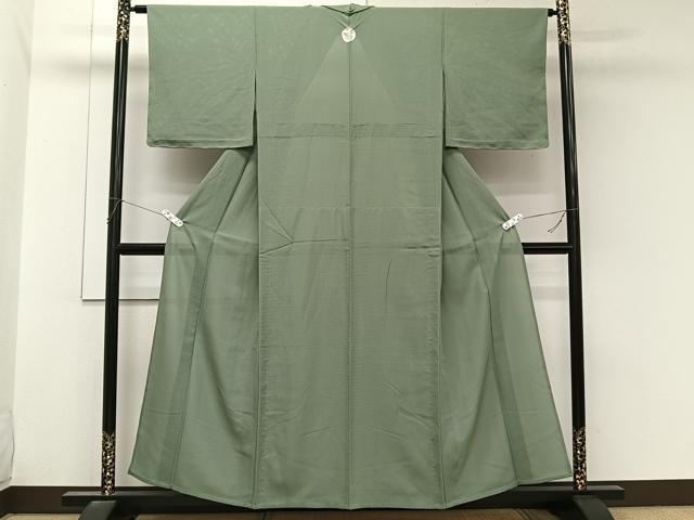 平和屋着物*夏物 色無地 絽 青鈍色 正絹 逸品 未使用 CABL7197xi