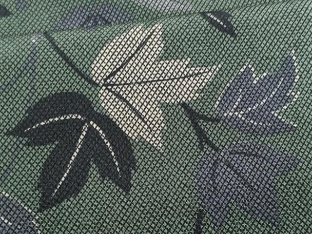 平和屋着物■小紋 背抜き仕立て 草花間道 洗える着物 CABL7203fb