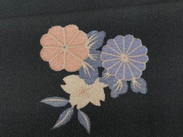 平和屋着物■小紋 草花文 洗える着物 CABL7205fb