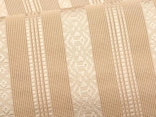 平和屋着物*夏物 本場筑前博多織 八寸名古屋帯 紗献上 伽羅色 正絹 逸品 CABL7211fb