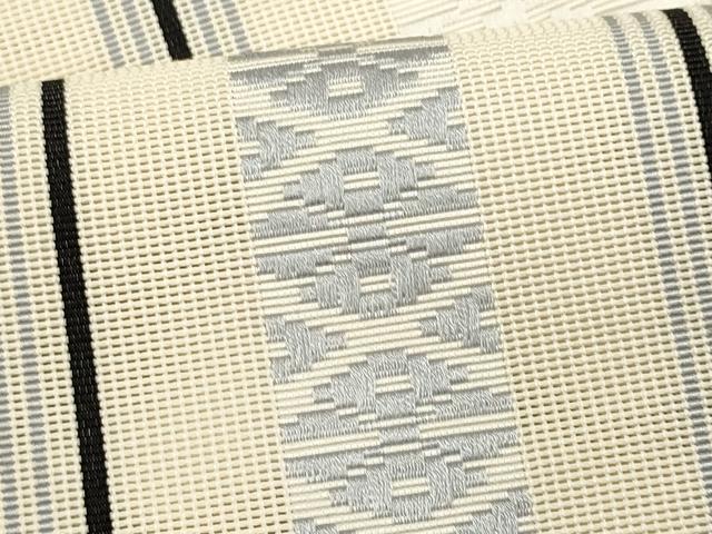 平和屋着物*夏物 本場筑前博多織 八寸名古屋帯 紗献上 正絹 逸品 CABL7213fb