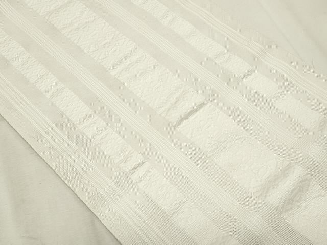 平和屋着物*夏物 博多織 八寸名古屋帯 紗献上 白色 CABL7226fb