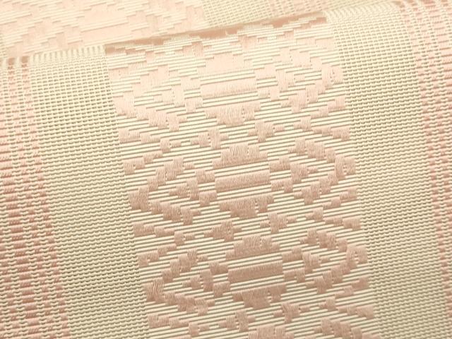 平和屋着物*夏物 本場筑前博多織 八寸名古屋帯 紗献上 肌色 正絹 逸品 CABL7233fb