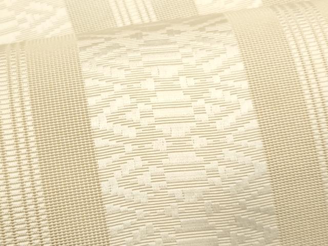 平和屋着物*夏物 本場筑前博多織 八寸名古屋帯 薄卵色 正絹 逸品 CABL7234fb