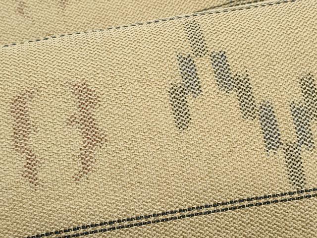 平和屋着物*夏物 八寸名古屋帯 琉球絣文様 正絹 逸品 CABL7247fb