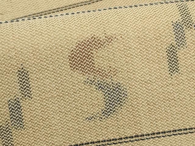 平和屋着物*夏物 八寸名古屋帯 琉球絣文様 正絹 逸品 CABL7247fb