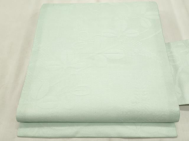 平和屋着物*夏物 九寸名古屋帯 萩 千草鼠色 正絹 逸品 CABL7255fb