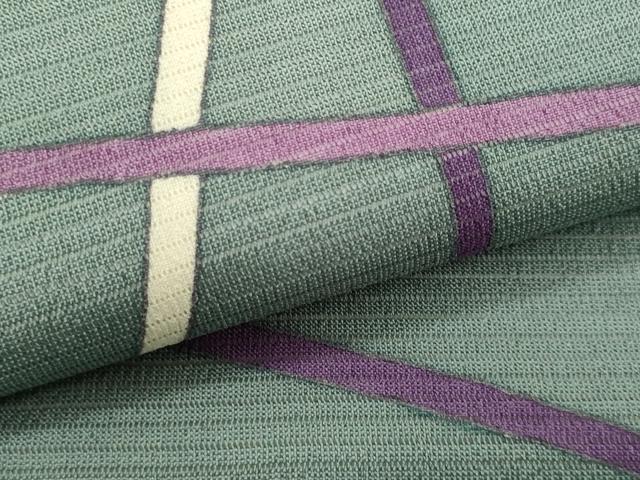 平和屋着物*夏物 九寸開き名古屋帯 幾何学文様 正絹 逸品 CABL7276fb