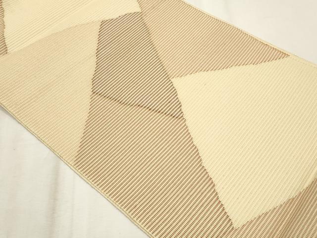 平和屋着物*夏物 八寸名古屋帯 切り嵌め文 正絹 逸品 CABL7572fb