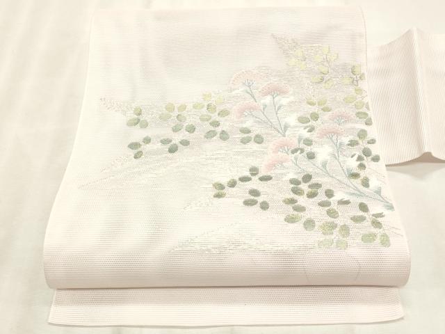 平和屋着物*夏物 八寸名古屋帯 枝松文 金銀糸 CABL7583fb