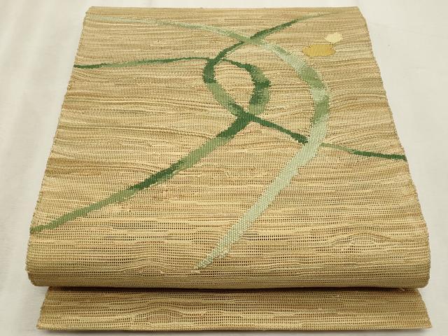 平和屋着物*夏物 八寸名古屋帯 抽象文様 正絹 逸品 CABL7590fb