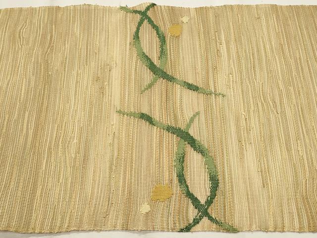平和屋着物*夏物 八寸名古屋帯 抽象文様 正絹 逸品 CABL7590fb