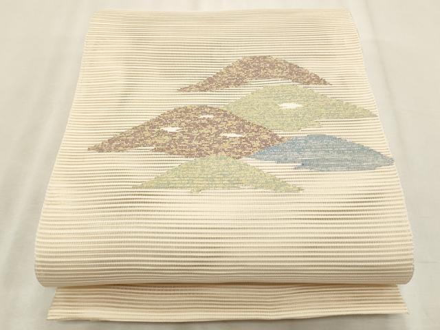 平和屋着物*夏物 八寸名古屋帯 絽綴れ 抽象文様 正絹 逸品 CABL7595fb