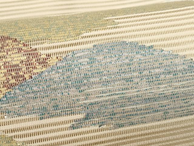 平和屋着物*夏物 八寸名古屋帯 絽綴れ 抽象文様 正絹 逸品 CABL7595fb