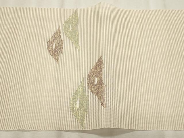 平和屋着物*夏物 八寸名古屋帯 絽綴れ 抽象文様 正絹 逸品 CABL7595fb