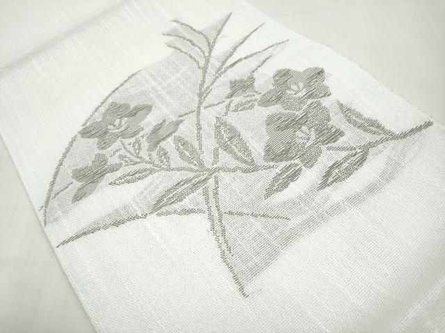 平和屋着物*夏物 八寸名古屋帯 草花文 CABL7649tx